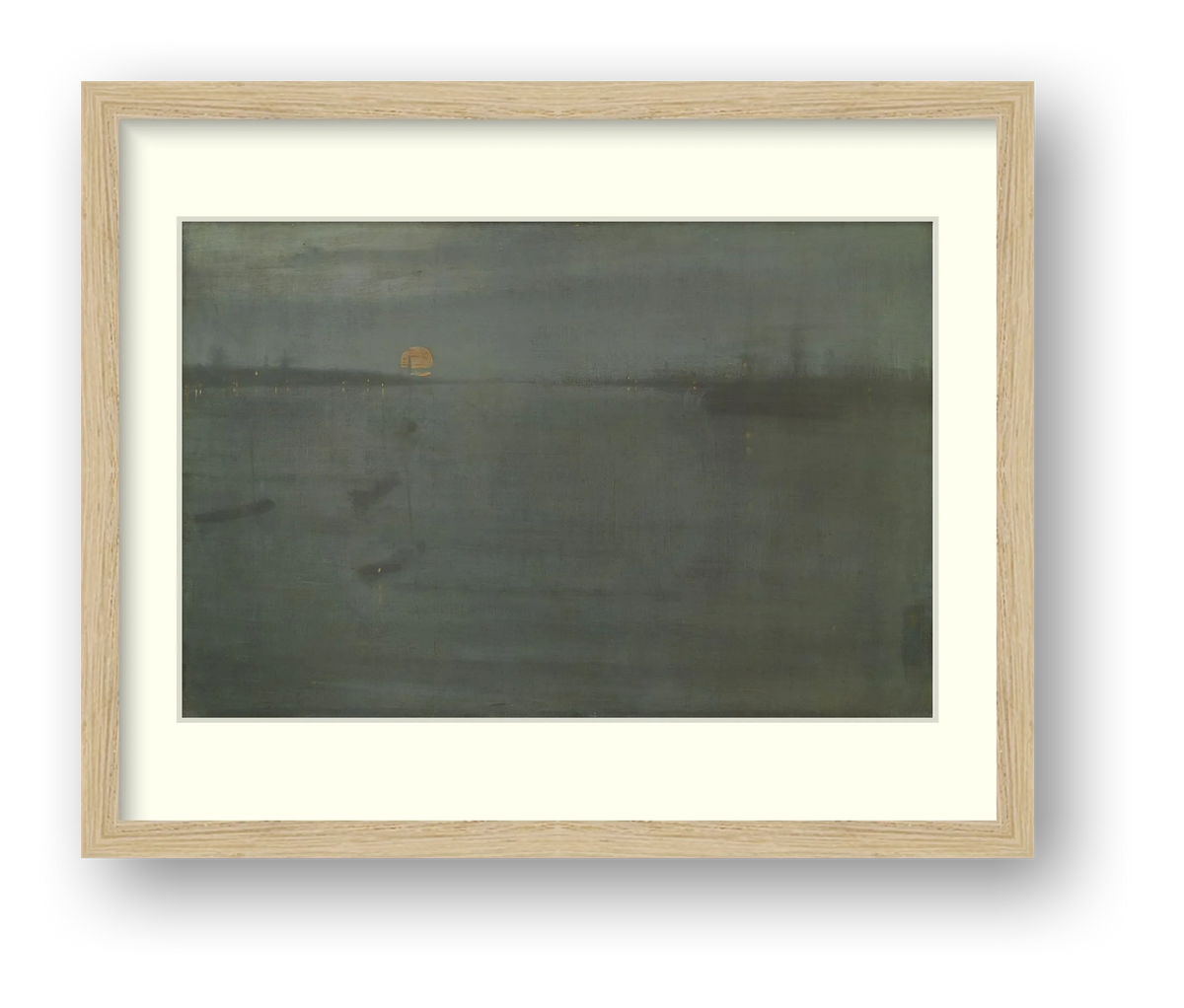 Whistler — Nocturne: Southampton Water — framed