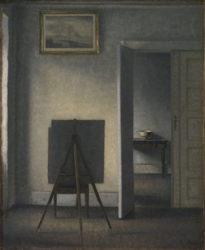 Hammershøi — Interior with the Artist’s Easel