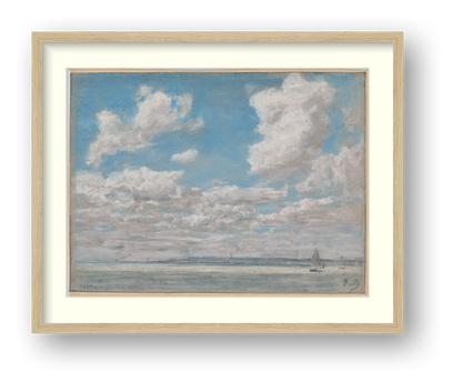 Boudin — Seascape with Open Sky — framed