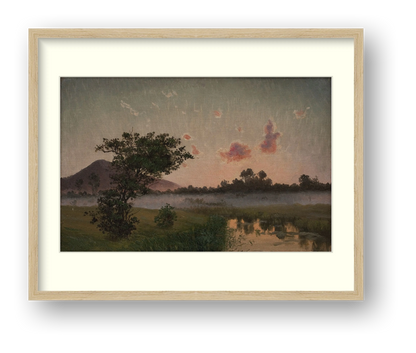 Kyhn — Summer Evening at Ry — framed