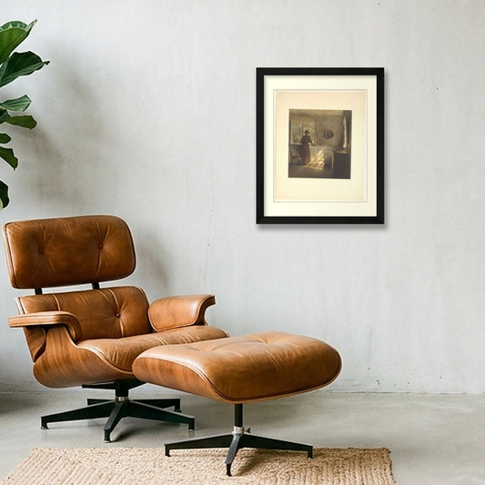 Digital preview of Ilsted — Morning Sun with an ivory mat and black frame.