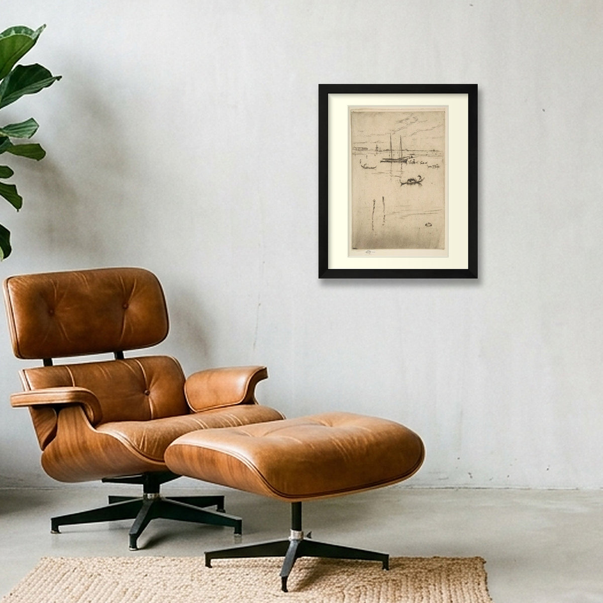 Digital preview of Whistler — The Little Lagoon with an ivory mat and black frame.